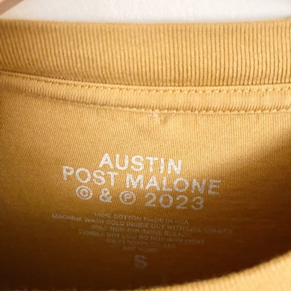 Post Malone 2023 Austin If Ya’ll Weren’t Here I’d Be Crying Tour T Shirt Adult S - Picture 9 of 9